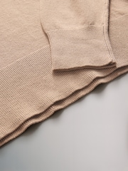 The Set Navy/Blue/Brown 3 Pack V-Neck Fine Knit Jumpers - Image 5 of 6