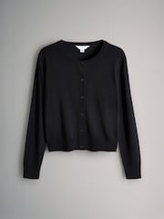 The Set Black/Neutral 2 Pack Fine Knit Button Through Cardigans - Image 2 of 5
