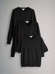 The Set Multi 3 Pack Knit Jumpers Cardigans Essentials T-Shirts Set - Image 1 of 6