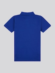 U.S. Polo Assn. Blue Dark Boys Double Horsemen 100% Cotton Polo Shirt - Image 6 of 8