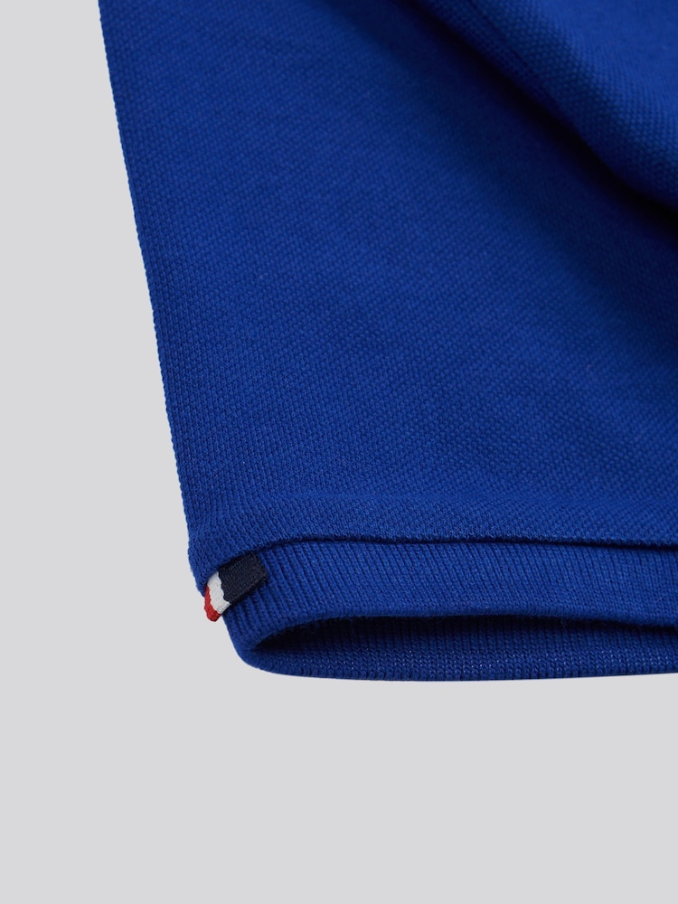 U.S. Polo Assn. Blue Dark Boys Double Horsemen 100% Cotton Polo Shirt - Image 8 of 8