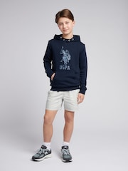 U.S. Polo Assn. Blue Boys Double Horsemen Statement Hoodie - Image 3 of 7