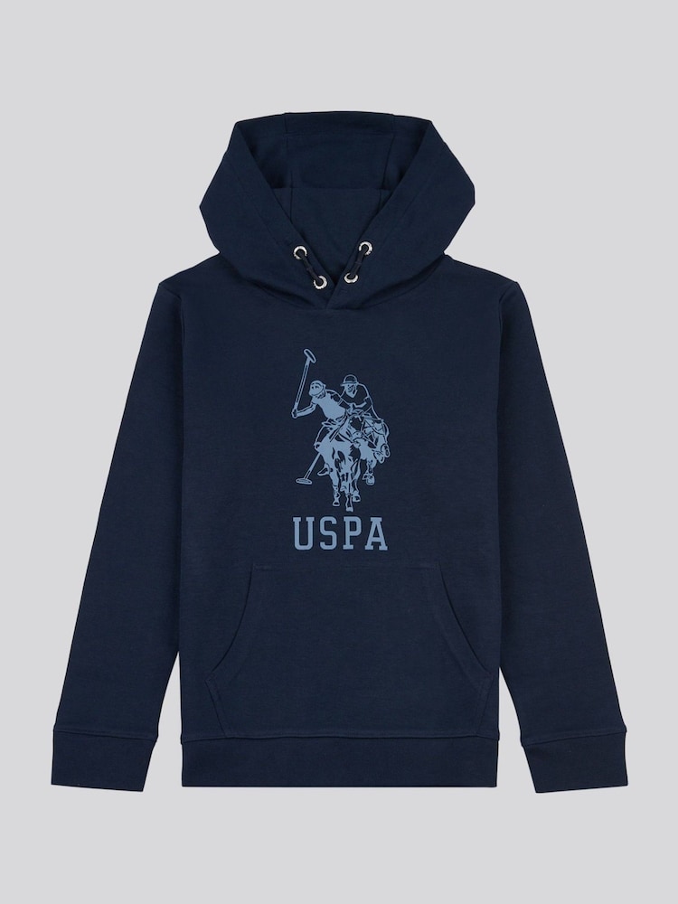 U.S. Polo Assn. Blue Boys Double Horsemen Statement Hoodie - Image 5 of 7