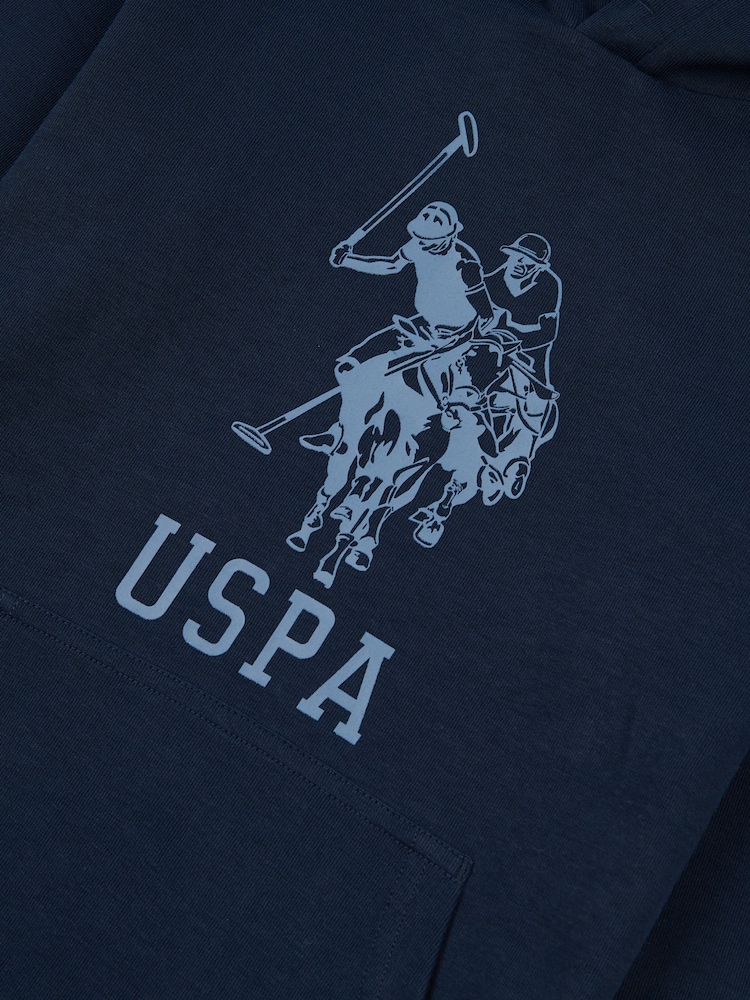 U.S. Polo Assn. Blue Boys Double Horsemen Statement Hoodie - Image 7 of 7