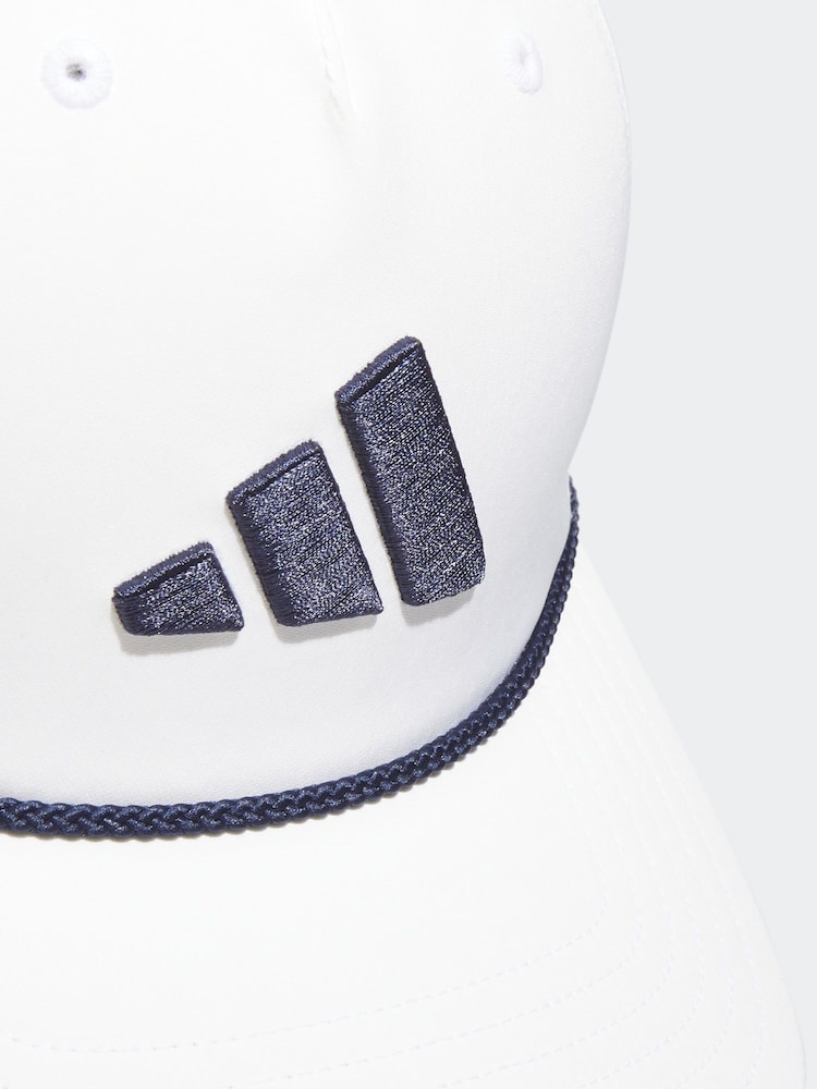 adidas Golf White Tour Five Panel Cap - Image 4 of 4 adidas Golf White Tour Five Panel Cap - Image 4 of 4
