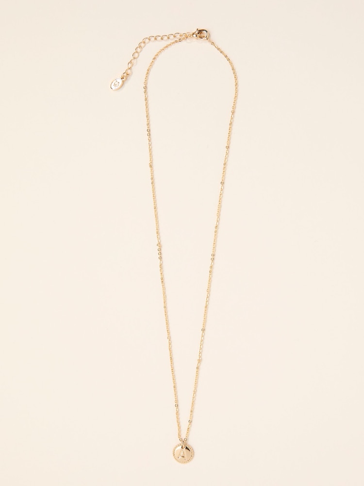 FatFace Gold Tone Alphabet Necklace - Image 1 of 1
