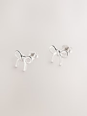 Sterling Silver Bow Stud Earrings - Image 1 of 3
