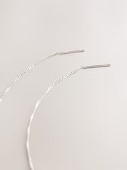 Sterling Silver Cubic Zirconia Pull Through Earrings - Image 3 of 3