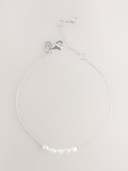 Sterling Silver Pearl Bracelet - Image 1 of 3