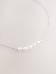 Sterling Silver Pearl Bracelet - Image 2 of 3