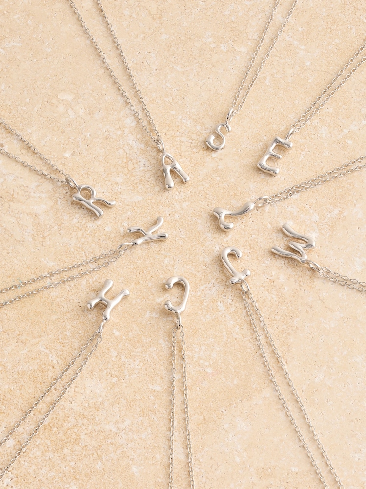Sterling Silver Initial Necklace - Image 1 of 2