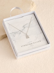 Sterling Silver Initial Necklace - Image 2 of 2