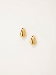 FatFace Gold Tone Waterproof Tear Drop Earrings - Image 1 of 2