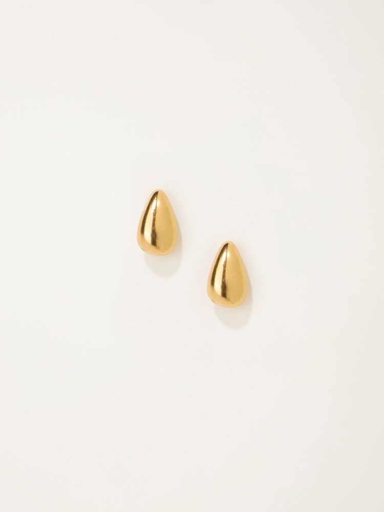 FatFace Gold Tone Waterproof Tear Drop Earrings - Image 1 of 2