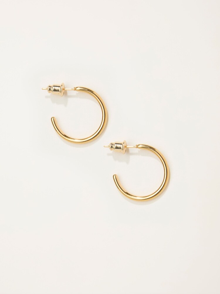 FatFace Gold Tone Waterproof Hoop Earrings - Image 1 of 2 FatFace Gold Tone Waterproof Hoop Earrings - Image 1 of 2