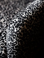 Rockett St George Monochrome Leopard Velvet The Edie Accent Chair - Image 7 of 8