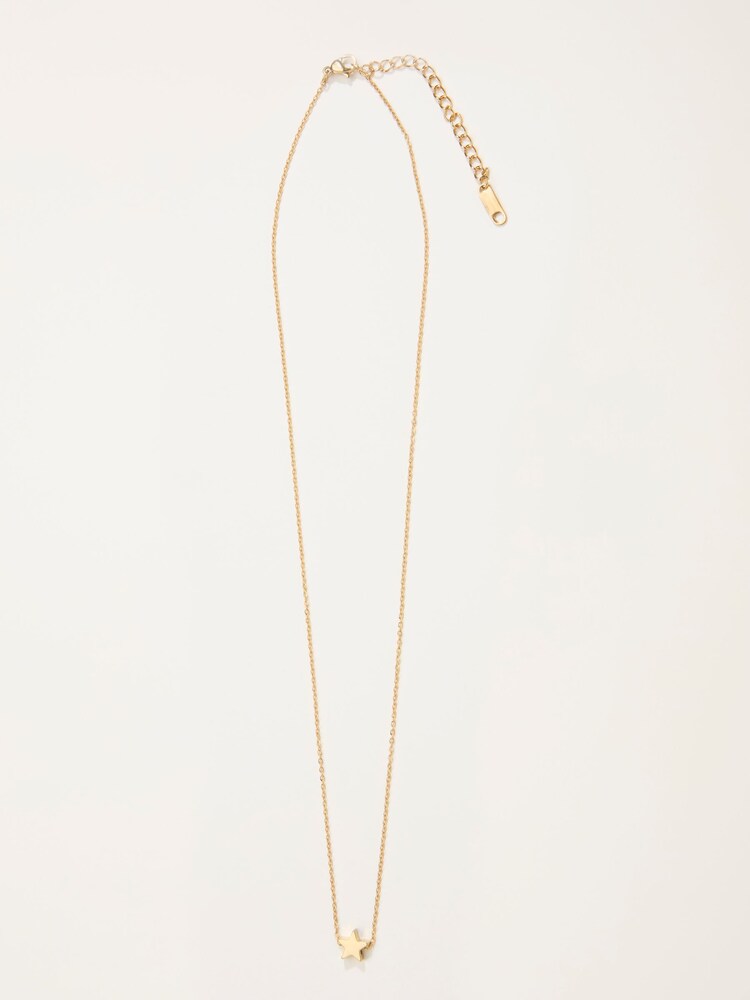 FatFace Gold Tone Waterproof Star Necklace - Image 1 of 2