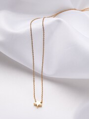 FatFace Gold Tone Waterproof Star Necklace - Image 2 of 2