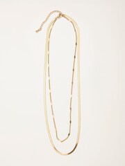 FatFace Gold Tone Waterproof Layered Necklace - Image 1 of 2