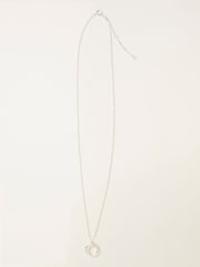 FatFace Silver Sterling Silver Double Disc Necklace - Image 1 of 2