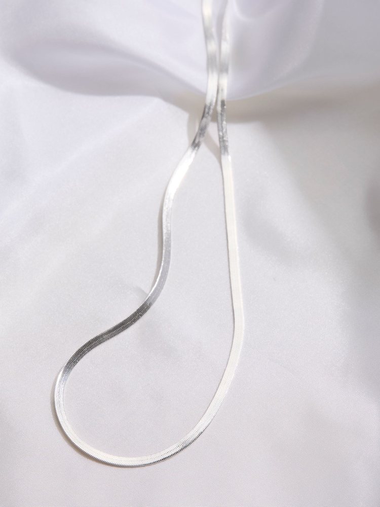 FatFace Silver Sterling Silver Snake Chain - Image 2 of 2