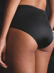 Black High Shine Light Tummy Control Knickers - Image 3 of 6