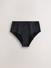 Black High Shine Light Tummy Control Knickers - Image 4 of 6