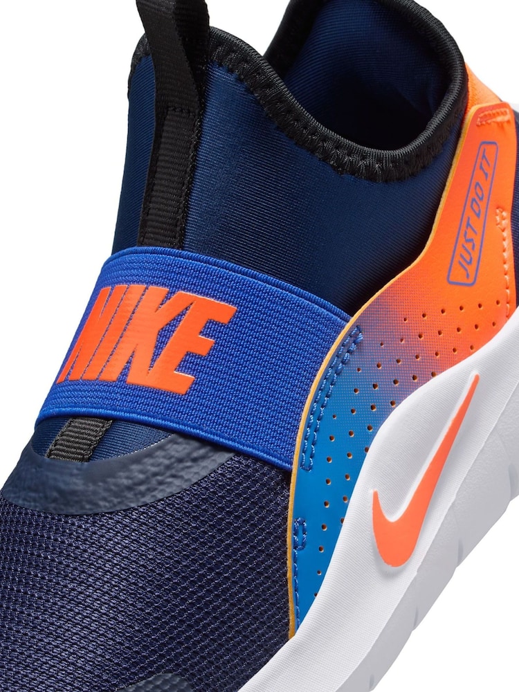 Nike Navy Total Orange Junior Flex Runner 4 Trainers - Image 10 of 10