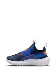 Nike Navy Total Orange Junior Flex Runner 4 Trainers - Image 4 of 10