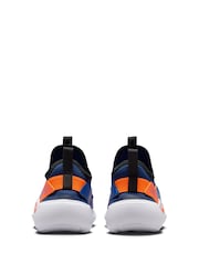 Nike Navy Total Orange Junior Flex Runner 4 Trainers - Image 7 of 10