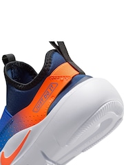 Nike Navy Total Orange Junior Flex Runner 4 Trainers - Image 9 of 10