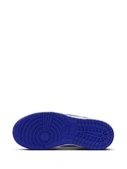 Nike Grey Purple Blue Junior Dunk Low Trainers - Image 6 of 8