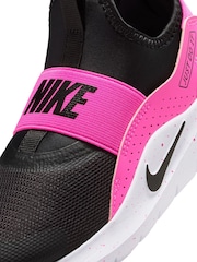 Nike Black/Fuschia Pink Junior Flex Runner 4 Trainers - Image 11 of 12