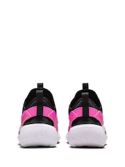 Nike Black/Fuschia Pink Junior Flex Runner 4 Trainers - Image 7 of 12