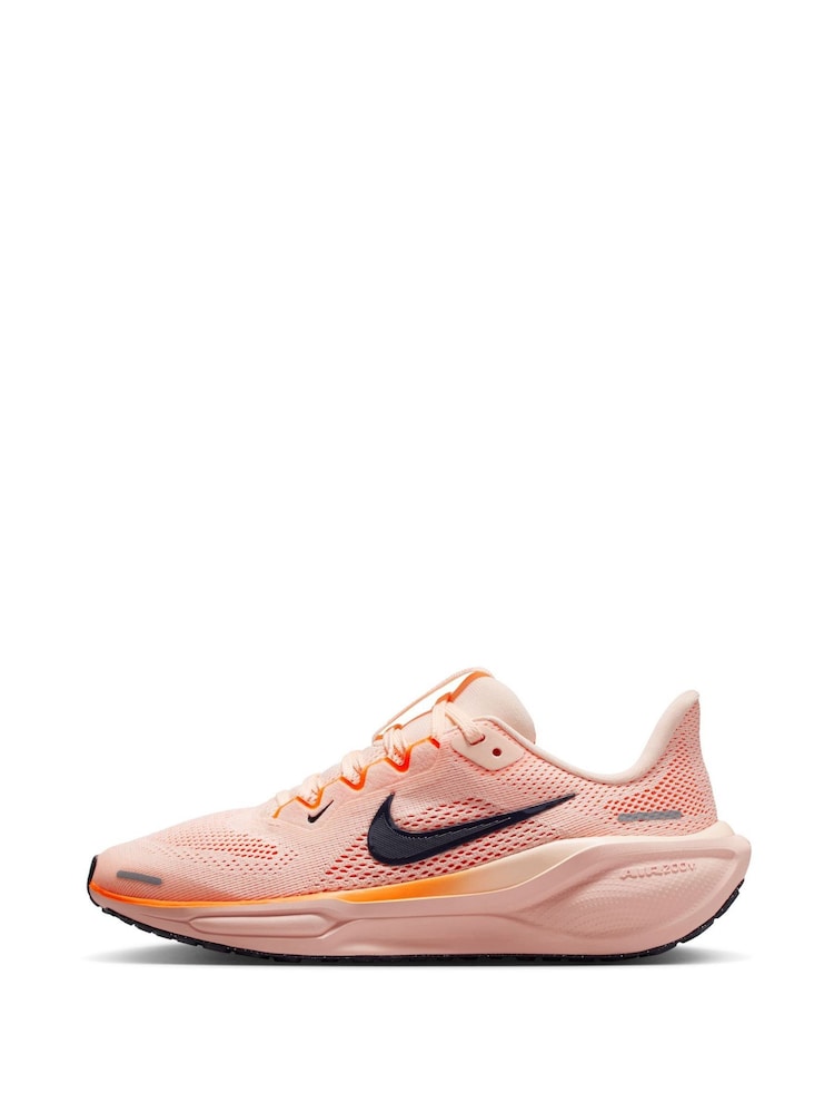 Nike Coral Orange Youth Air Zoom Pegasus 41 Running Trainers - Image 2 of 10 Nike Coral Orange Youth Air Zoom Pegasus 41 Running Trainers - Image 2 of 10