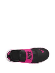 Nike Black/Fuschia Pink Youth Flex Runner 4 Trainers - Image 8 of 11