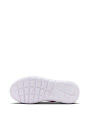 Nike Black/Fuschia Pink Youth Flex Runner 4 Trainers - Image 9 of 11