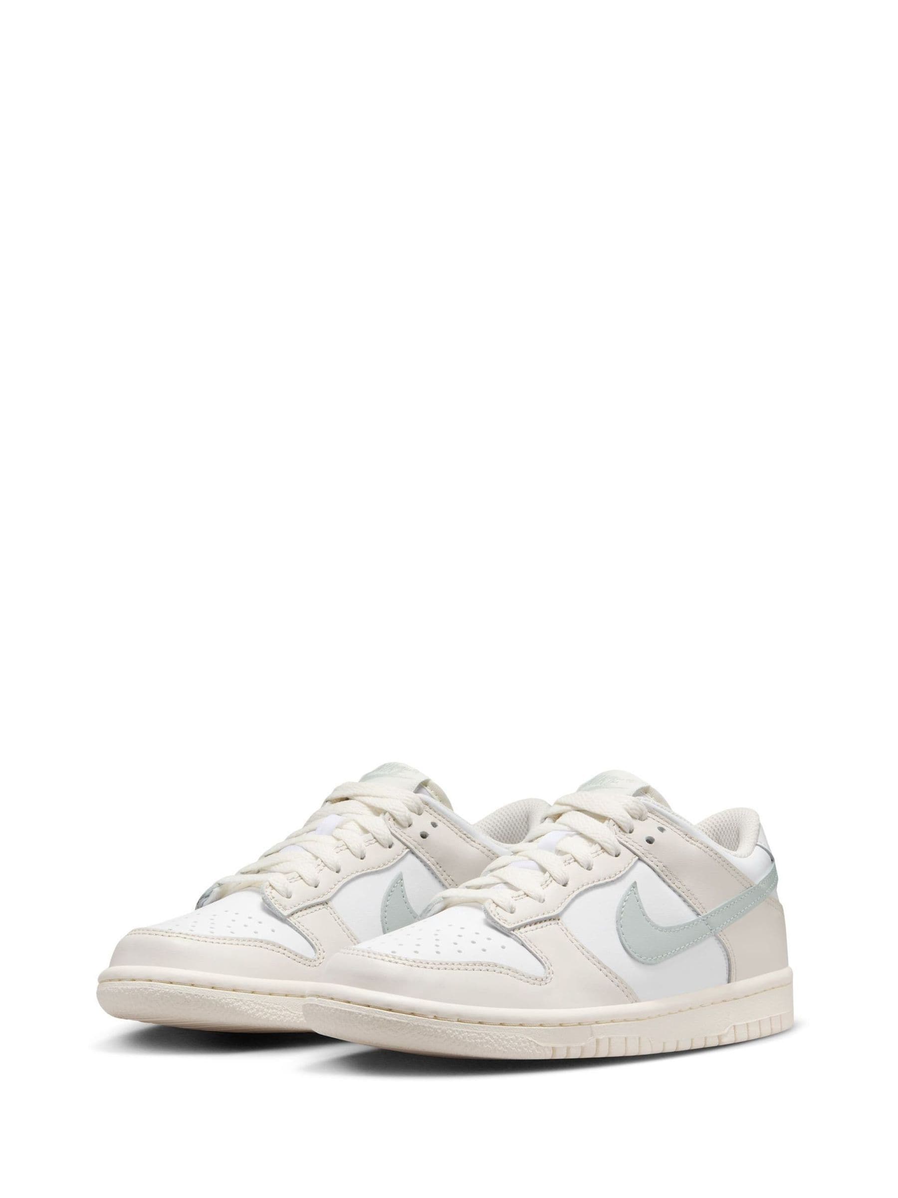 white oatmeal dunk low youth