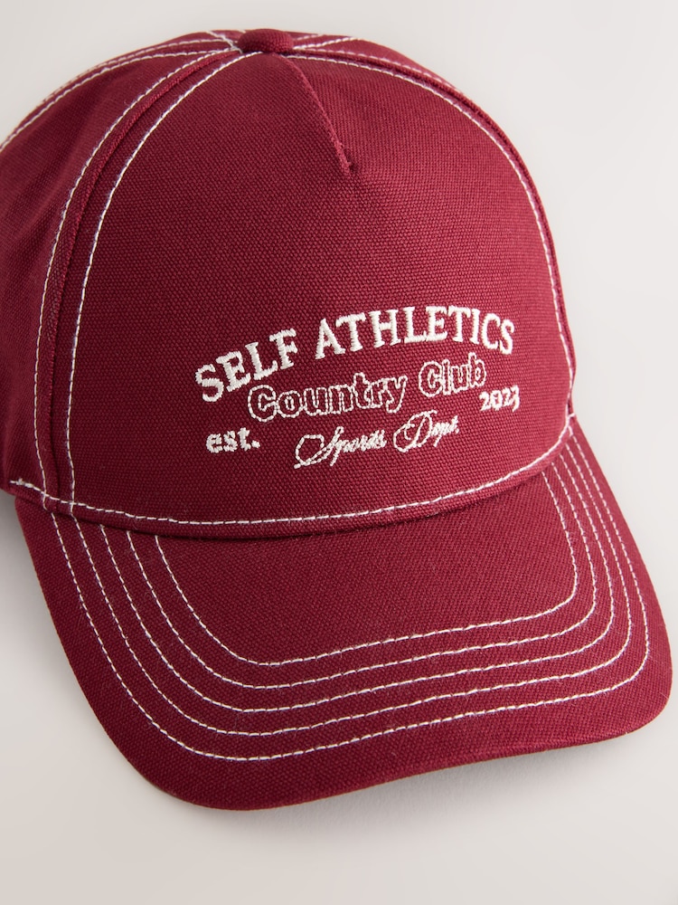 self. Navy Slogan Cap - Image 2 of 3