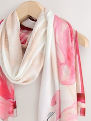 Pink Placement Flamingo Lightweight Scarf - Image 2 of 3