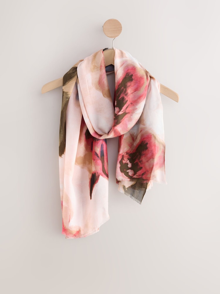 Dusky Floral Lightweight Scarf - Image 1 of 3