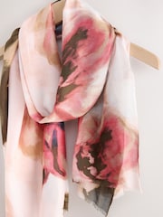 Dusky Floral Lightweight Scarf - Image 2 of 3