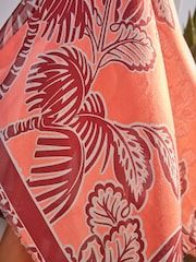 Paisley Orange Palm Lightweight Scarf - Image 5 of 8