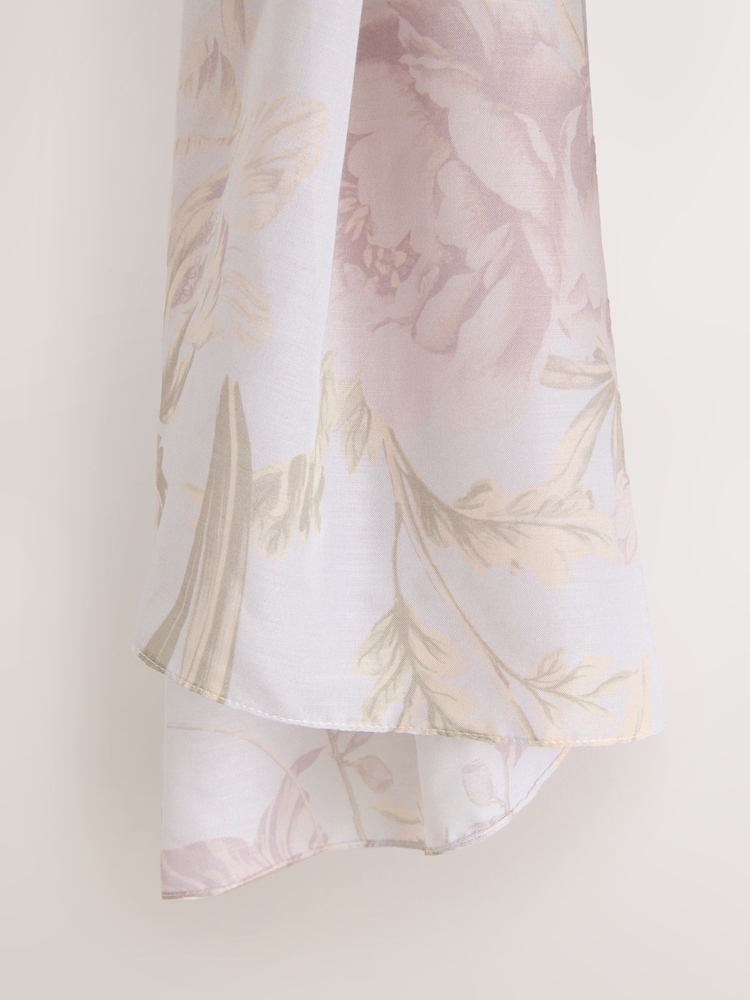 Lilac Rose Vintage Lightweight Scarf - Image 3 of 3