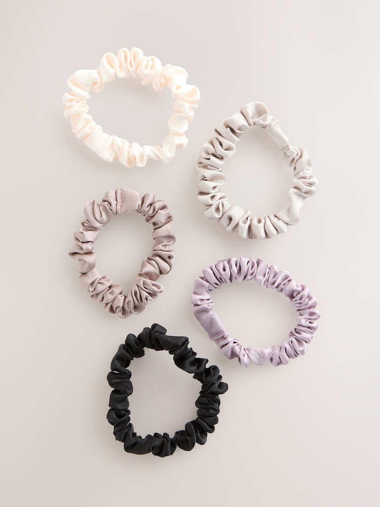 Pastel Scrunchies 5 Pack - Image 1 of 3