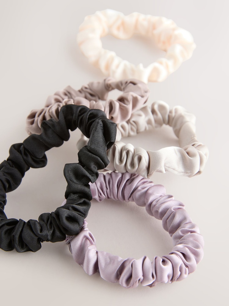 Pastel Scrunchies 5 Pack - Image 2 of 3