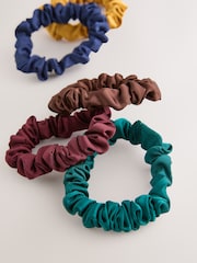 Brown Scrunchies 5 Pack - Image 2 of 3