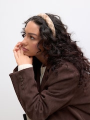 Pretty Check Padded Headband - Image 2 of 7