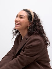 Pretty Check Padded Headband - Image 3 of 7