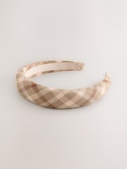 Pretty Check Padded Headband - Image 5 of 7